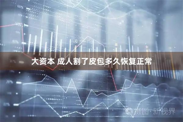 大资本 成人割了皮包多久恢复正常